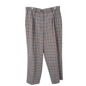 Pendleton Glen plaid wool trousers size 18